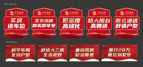 源文件下载【地产价值点地贴吊旗】编号：41450029329214998
