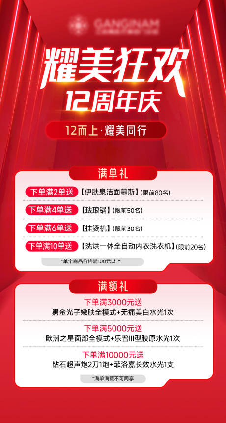 源文件下载【医美周年庆海报】编号：79410029747454829