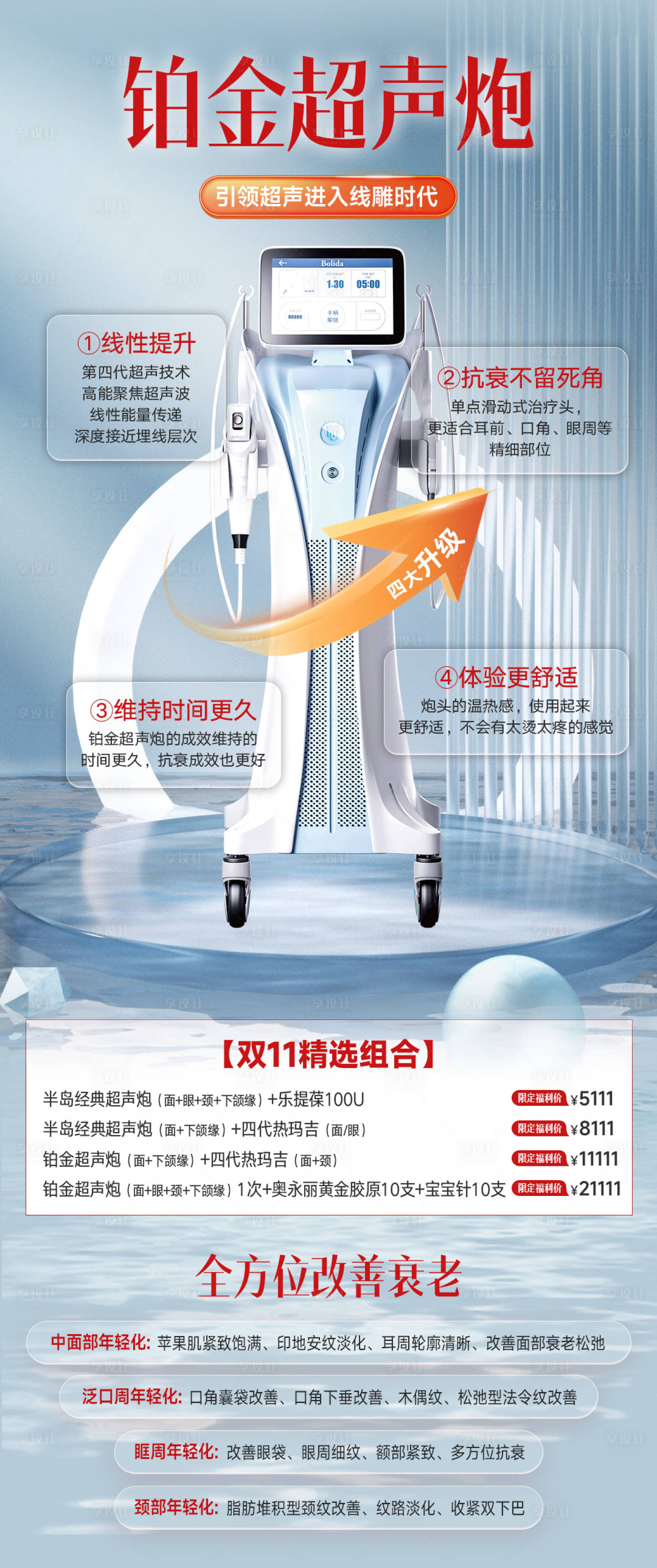 源文件下載【醫美鉑金超聲炮海報】編號：83920029796732875