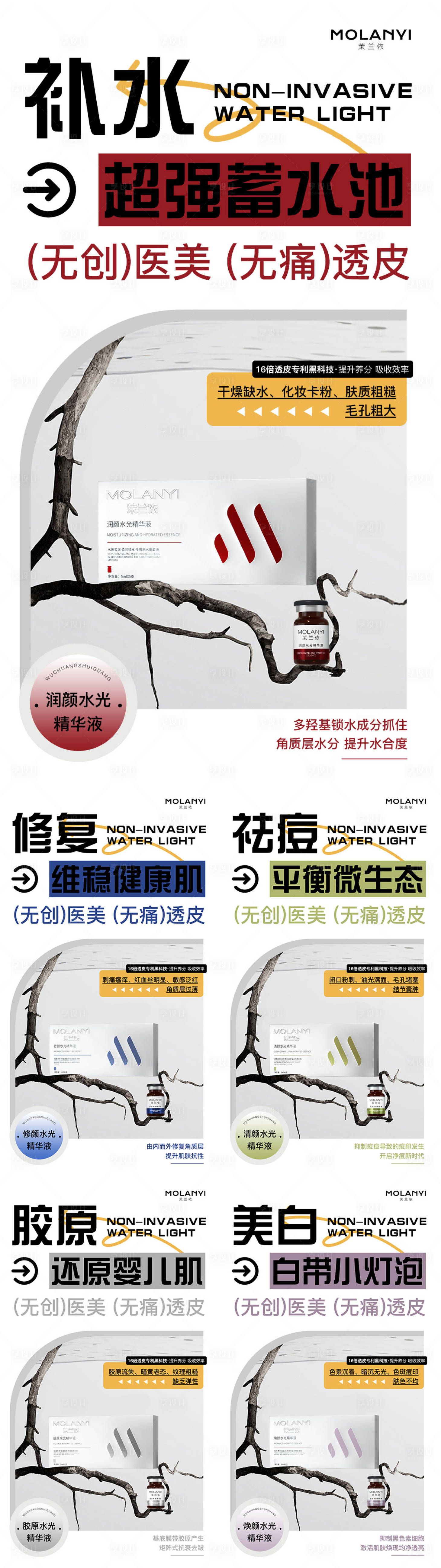 源文件下载【医美水光产品系列海报】编号：20220029109859491