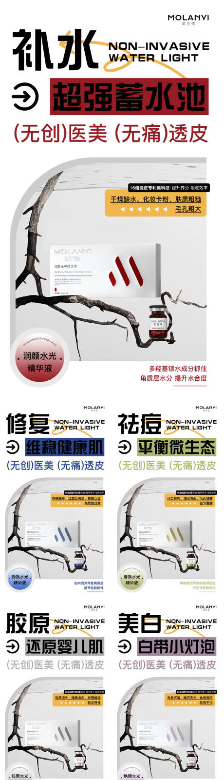 医美水光产品系列海报