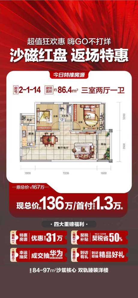 源文件下载【城芯红盘返场特惠一口价四重礼】编号：42040029332178415