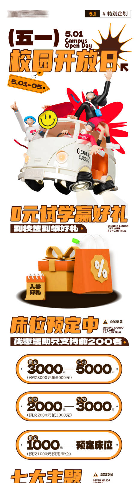 源文件下载【五一校园开放日海报】编号：44140029243806587