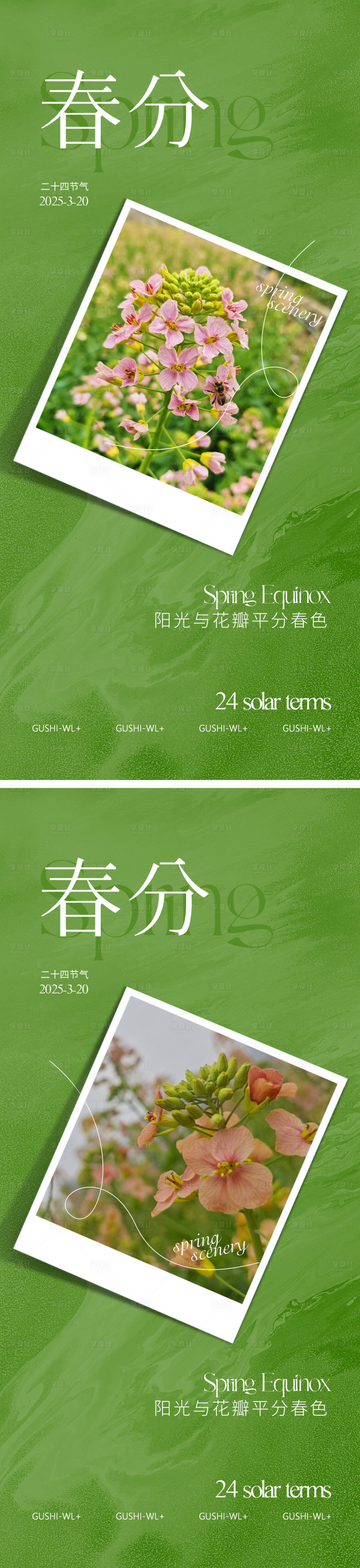 源文件下載【享設計】搜索編號：33500029137527188【春分簡約系列海報】