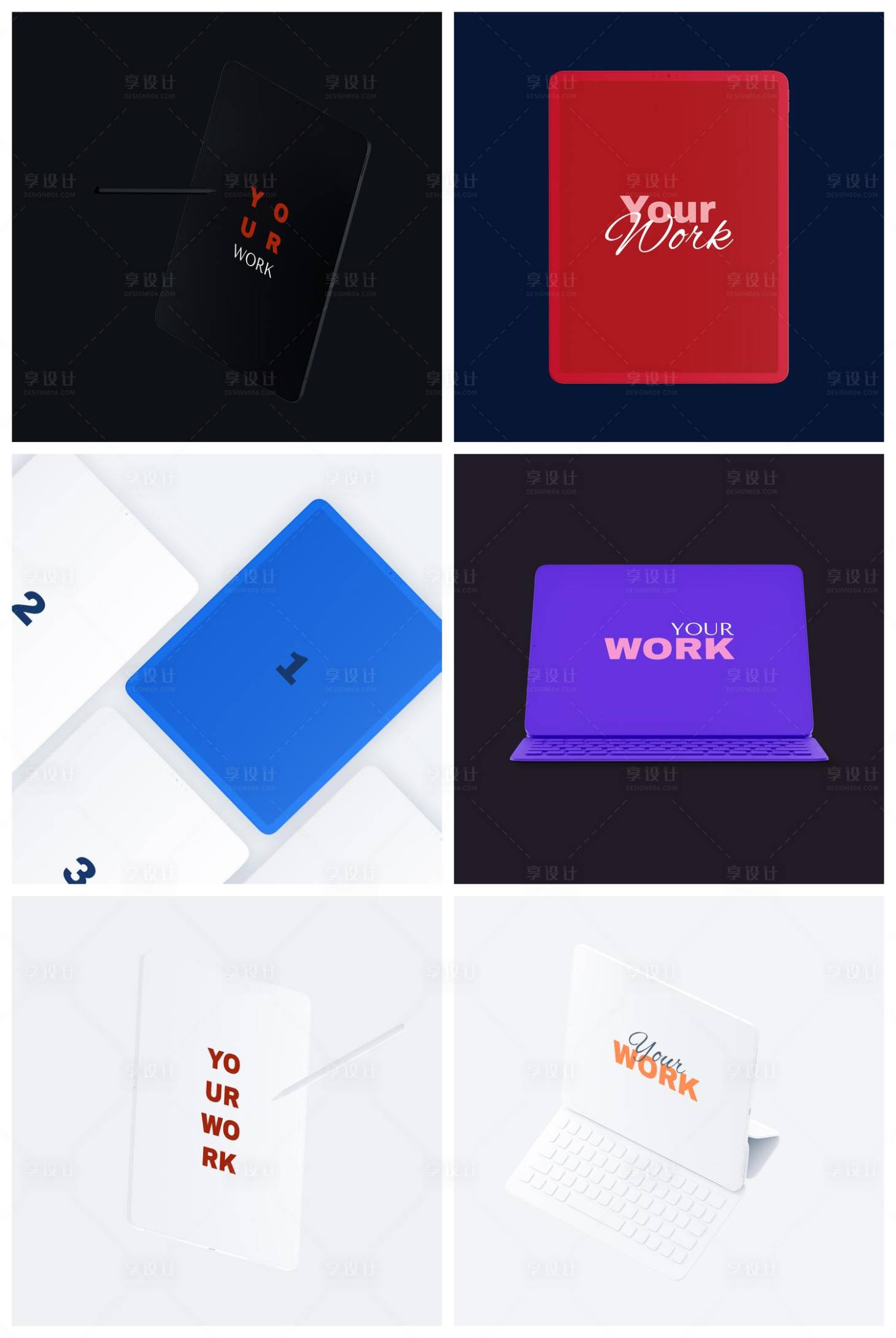 源文件下载【享设计】搜索编号：70560029295245803【UI界面平板电脑手机样机】