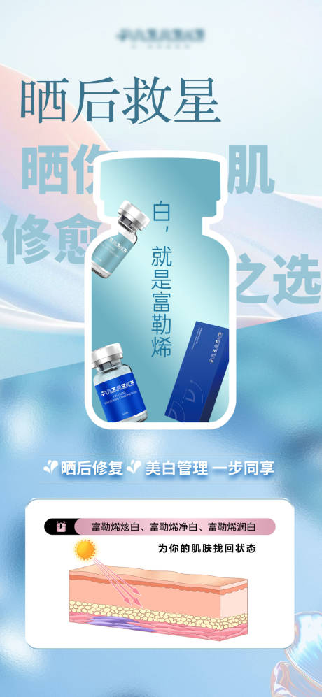富勒烯晒后修复海报