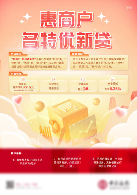 金融贷款海报
