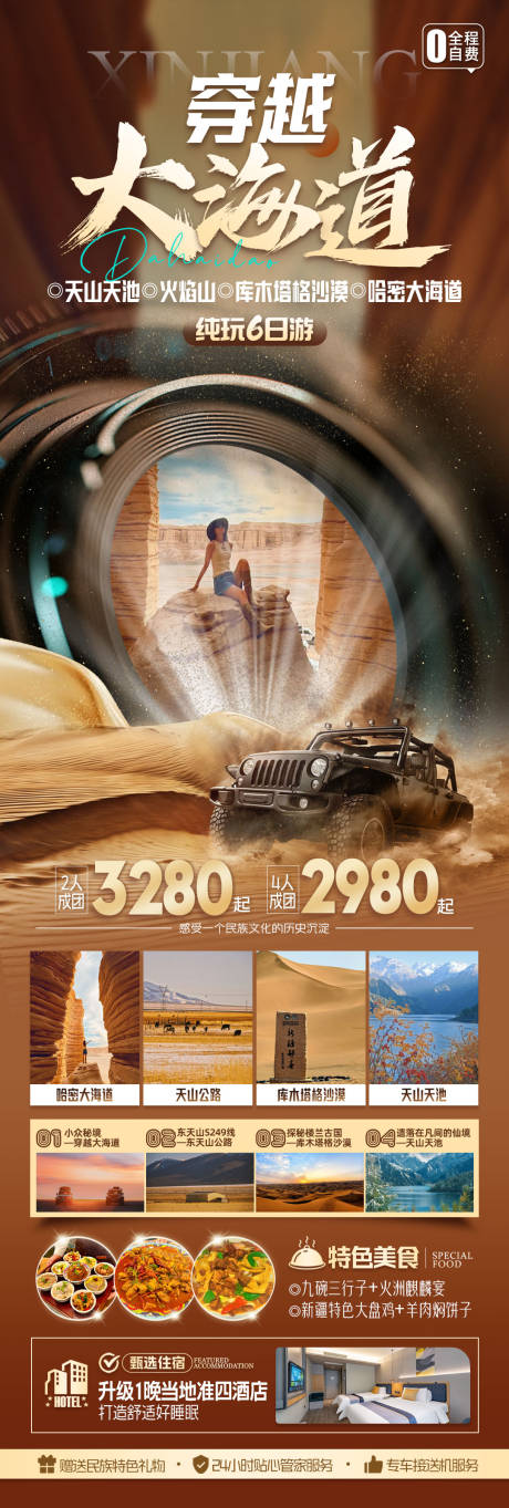 源文件下载【穿越大海道旅游长图海报】编号：57450029594216826