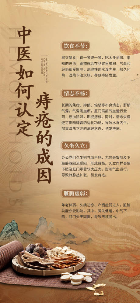 痔疮健康科普宣传海报