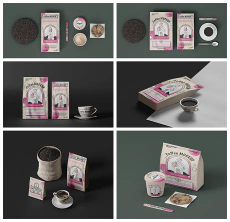 源文件下载【奶茶品牌文创样机】编号：22410029267368338