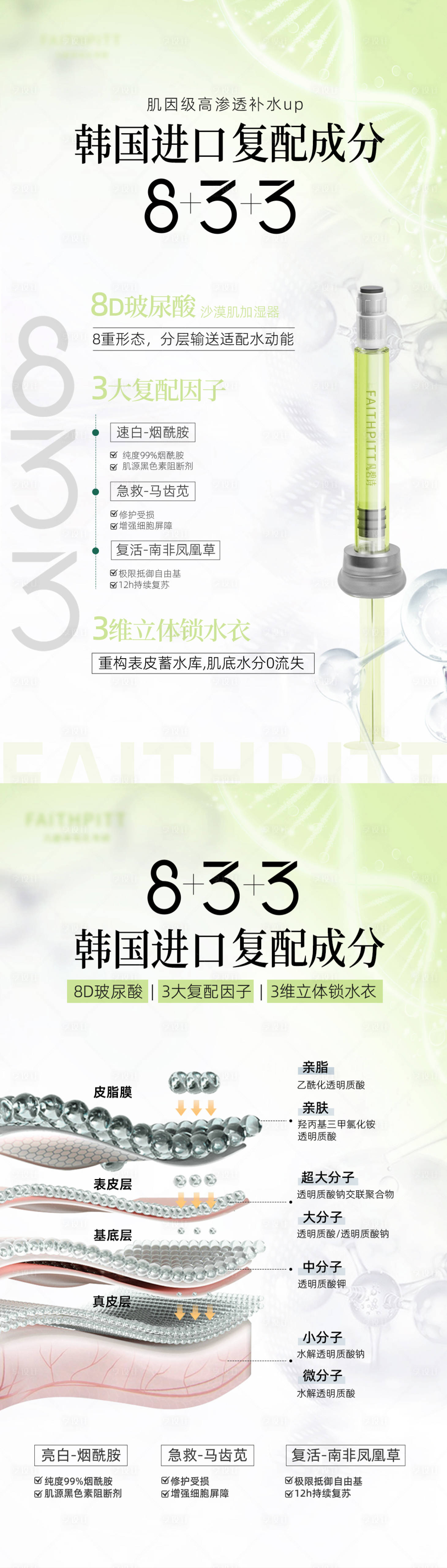 源文件下载【医美护肤水光针产品海报】编号：41950029382473440