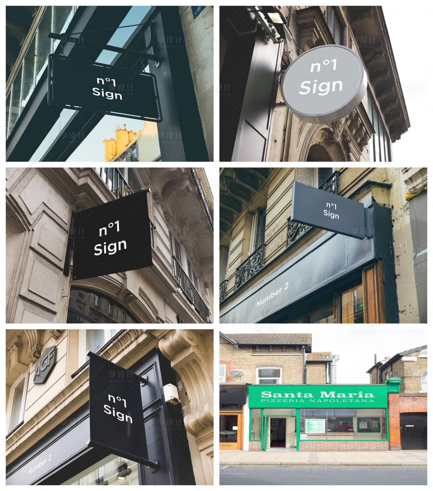 源文件下载【享设计】搜索编号：53540029105886486【店招导视牌海报样机】