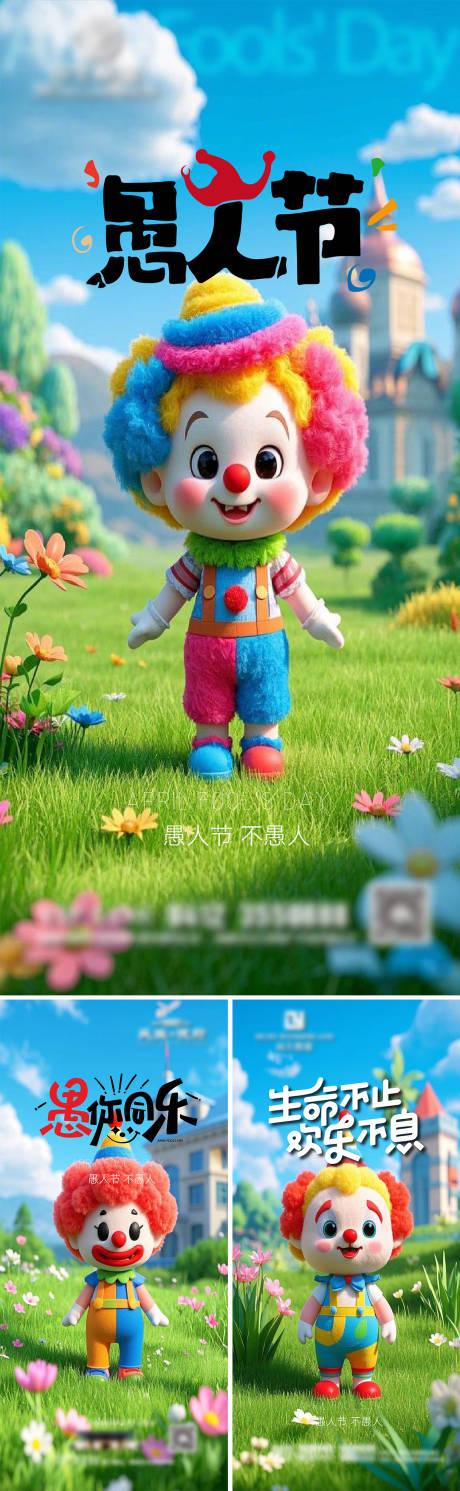 源文件下载【愚人节小丑海报】编号：58750029732162455
