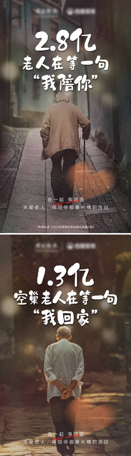 源文件下载【空巢老人数据系列海报】编号：36120029142711310