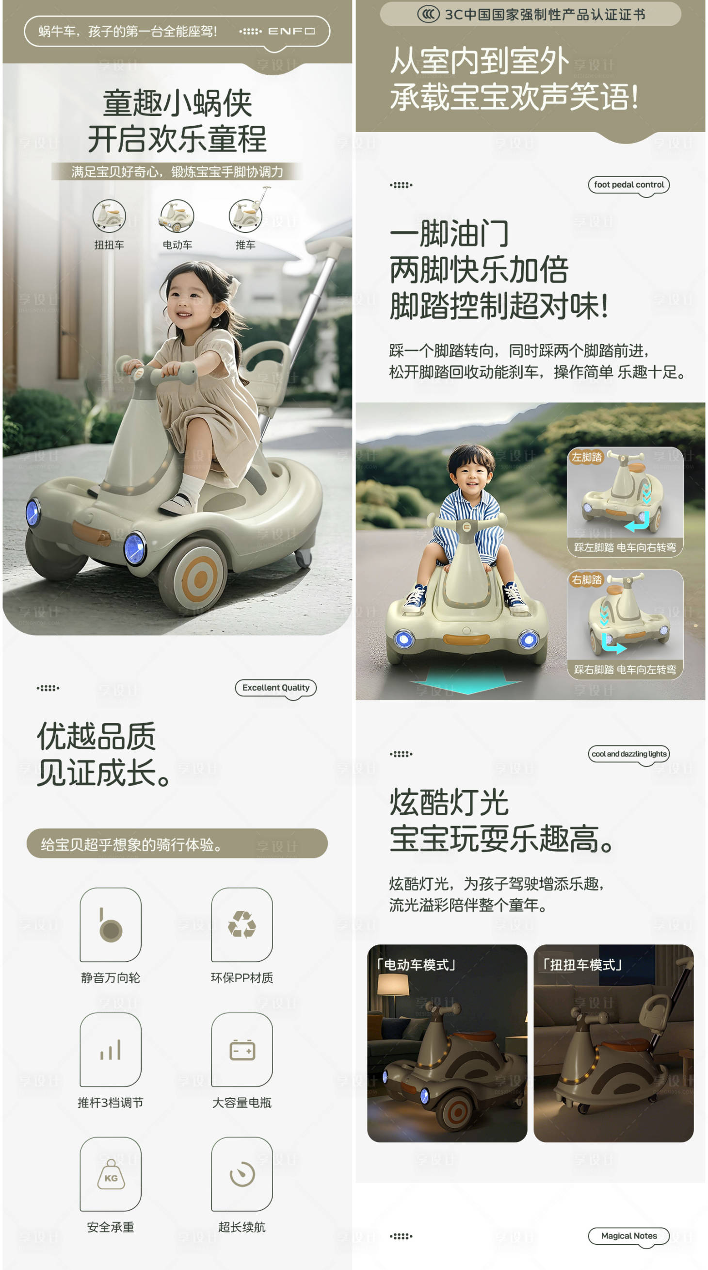 源文件下载【享设计】搜索编号：99700029588258008【童车母婴类目电商详情页】