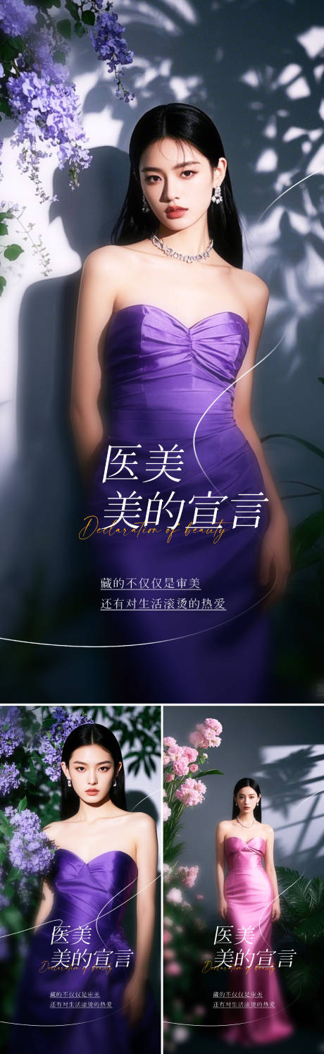 源文件下载【享设计】搜索编号：52500029873779746【医美早安人物海报】