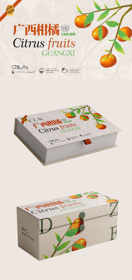橘子包装盒子