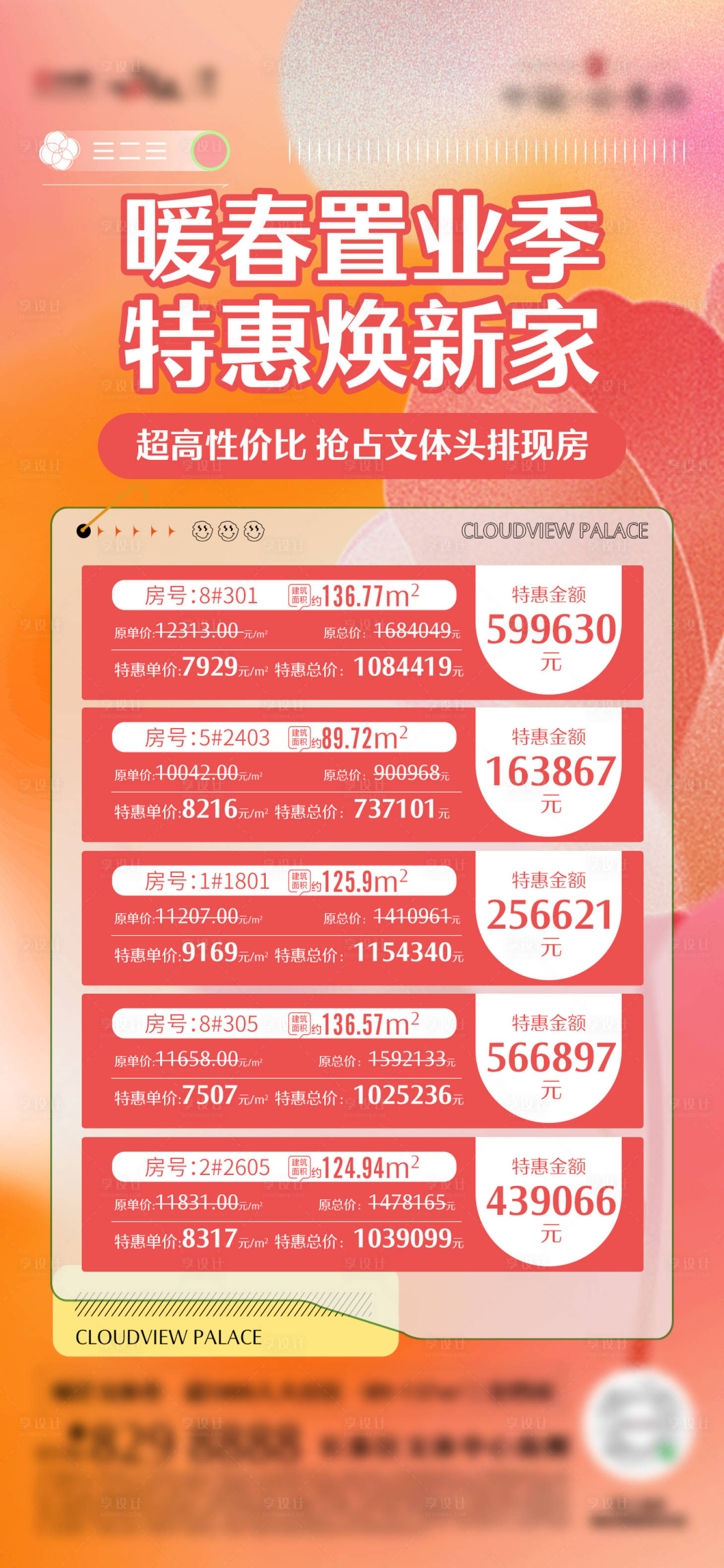 源文件下載【暖春特價(jià)房海報(bào)】編號：57150029177759699