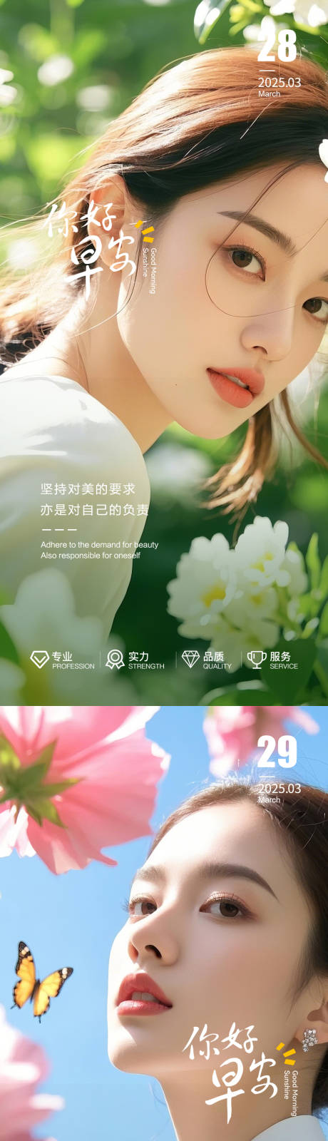 源文件下载【医美早安图系列海报】编号：94880029709819349