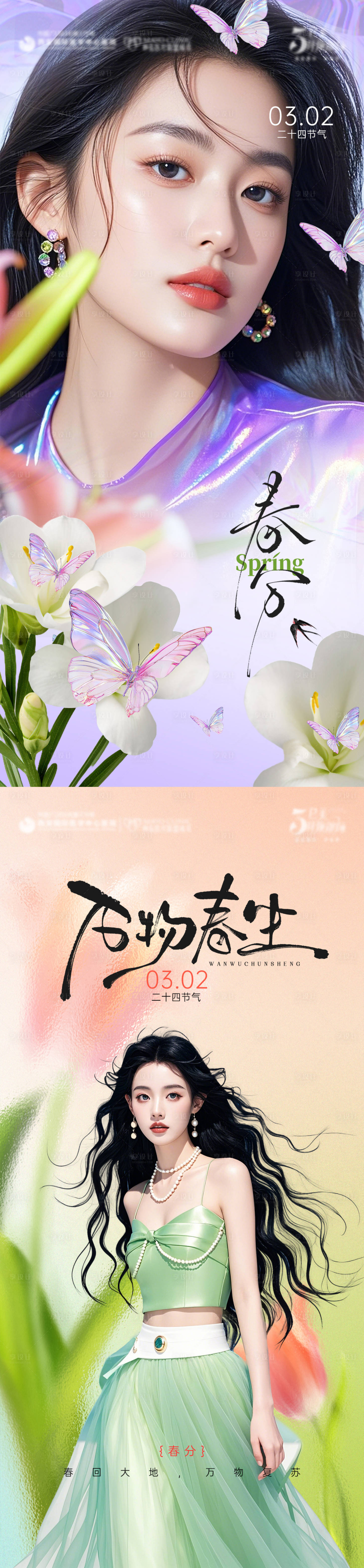 源文件下载【享设计】搜索编号：14960029579955607【春分海报】