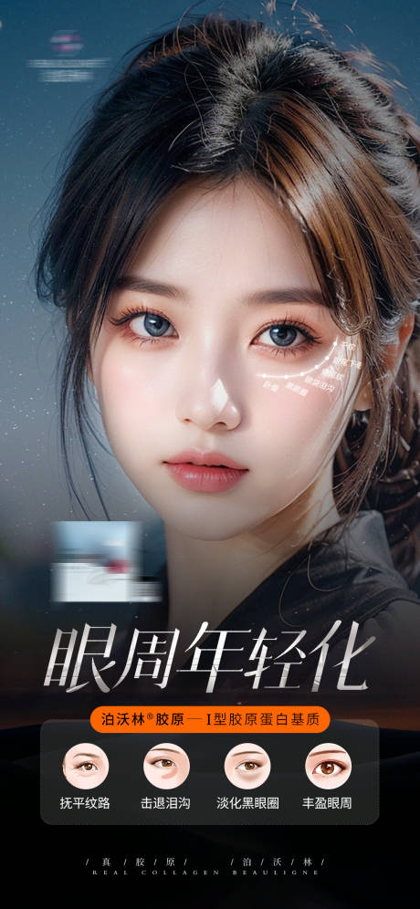 源文件下载【医美眼周胶原抗衰 海报】编号：34790029538252791