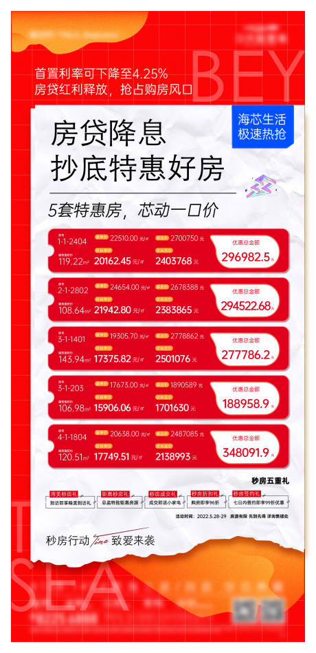 源文件下载【特惠房利率红利宣传海报】编号：59980029787196713