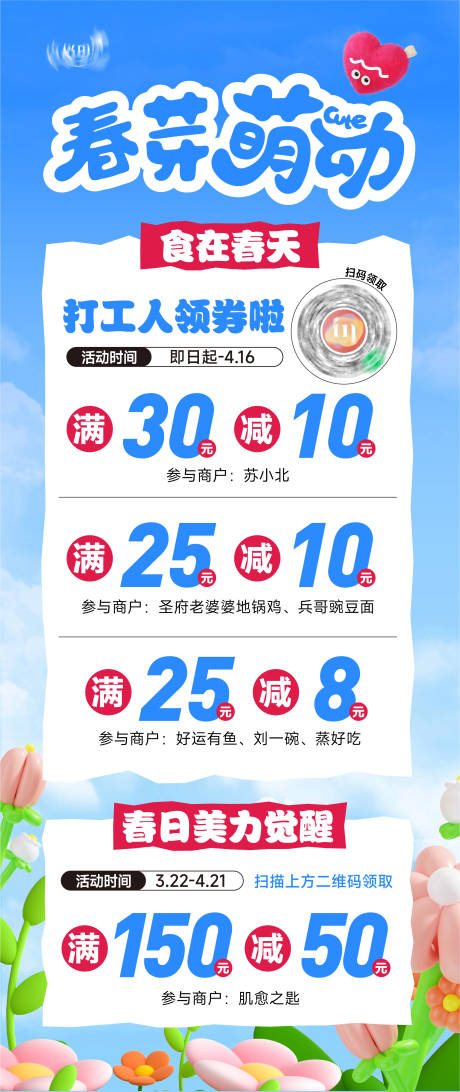满减券活动海报