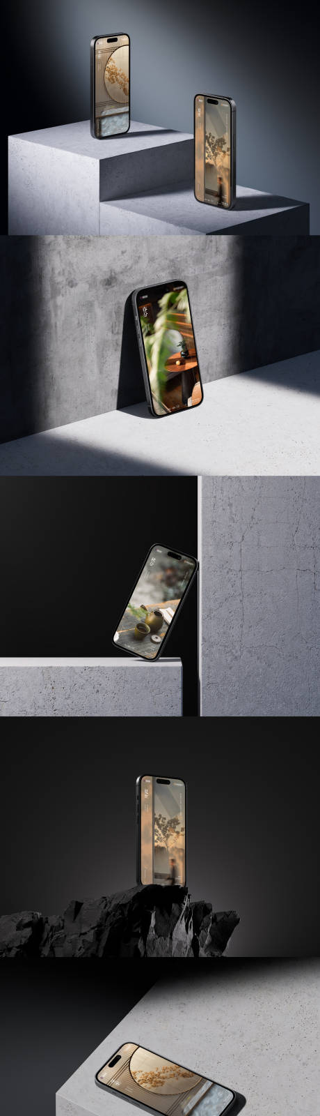 iPhone灵动岛智能对象样机贴图