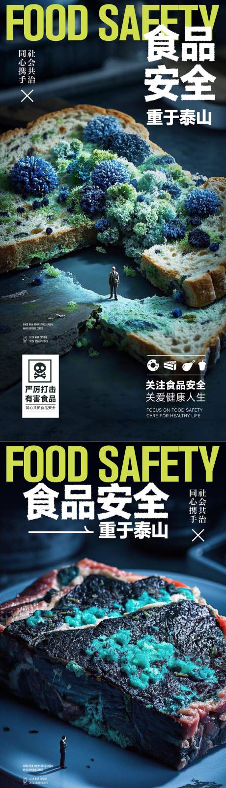 食品安全创意海报