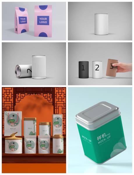 源文件下载【享设计】搜索编号：15450029646881401【包装瓶装手提袋纸袋纸盒样机】