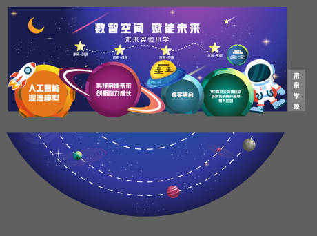 源文件下载【太空主题氛围展板】编号：15450029577478856
