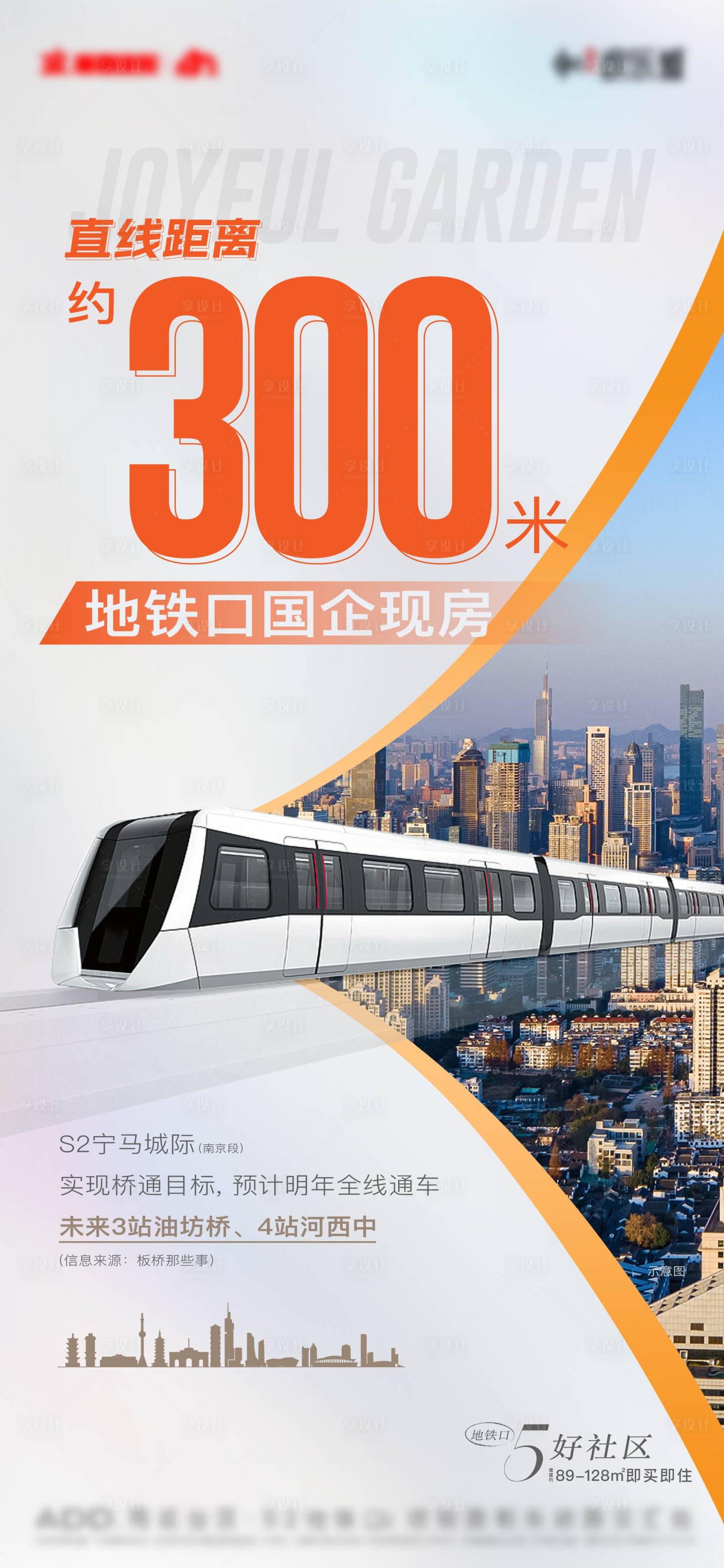 源文件下载【地铁配套海报】编号：84370029723313314