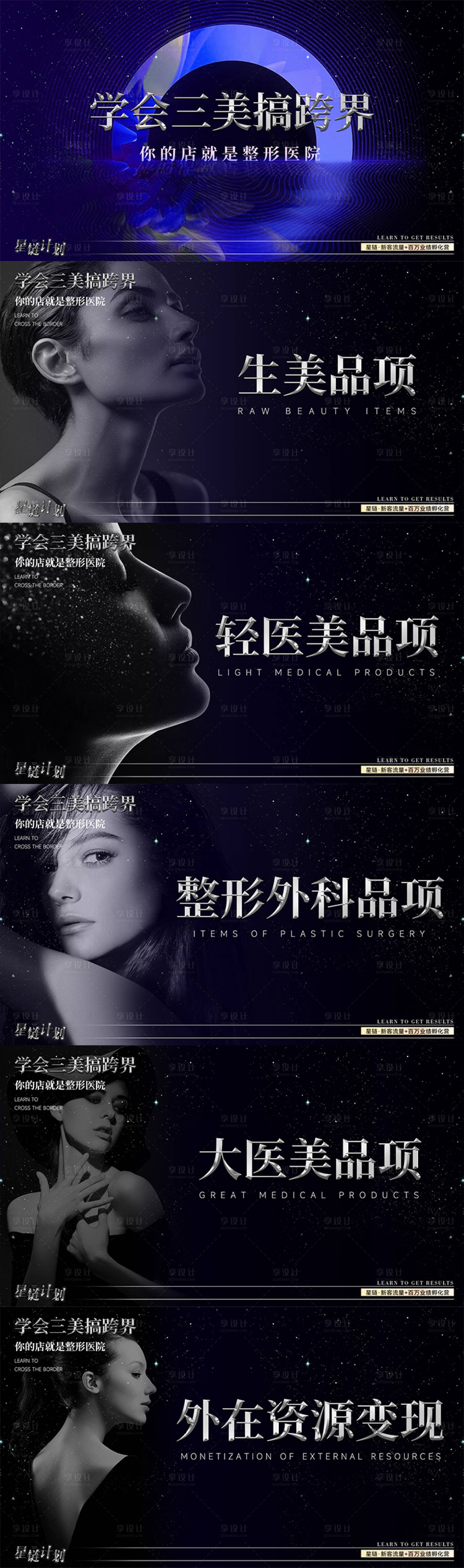 源文件下载【整形医院医美新客流量业绩PPT展板】编号：85390029778578997