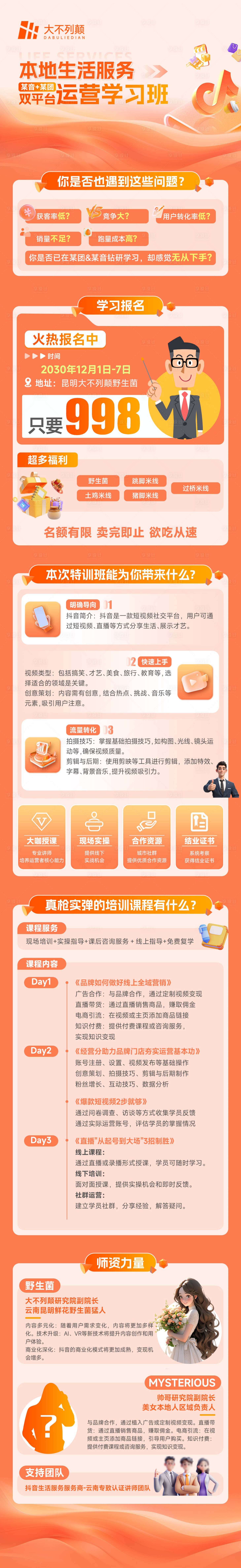 源文件下載【享設計】搜索編號：55720029554738279【橙色電商培訓詳情頁】