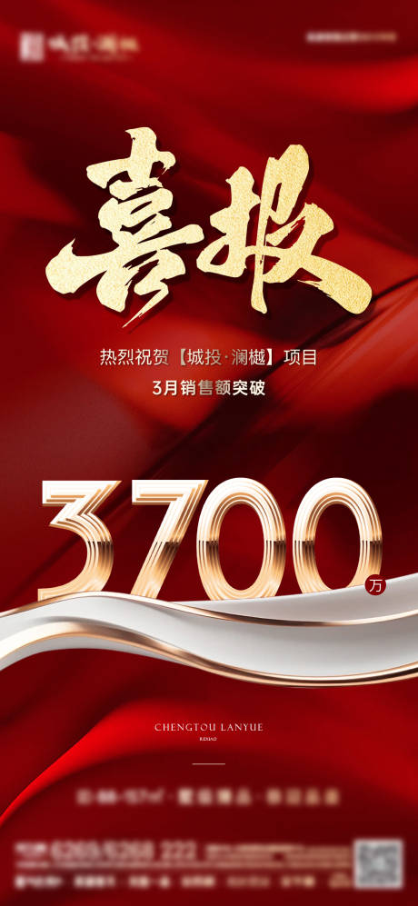 源文件下载【享设计】搜索编号：25550029121658388【地产喜报海报】