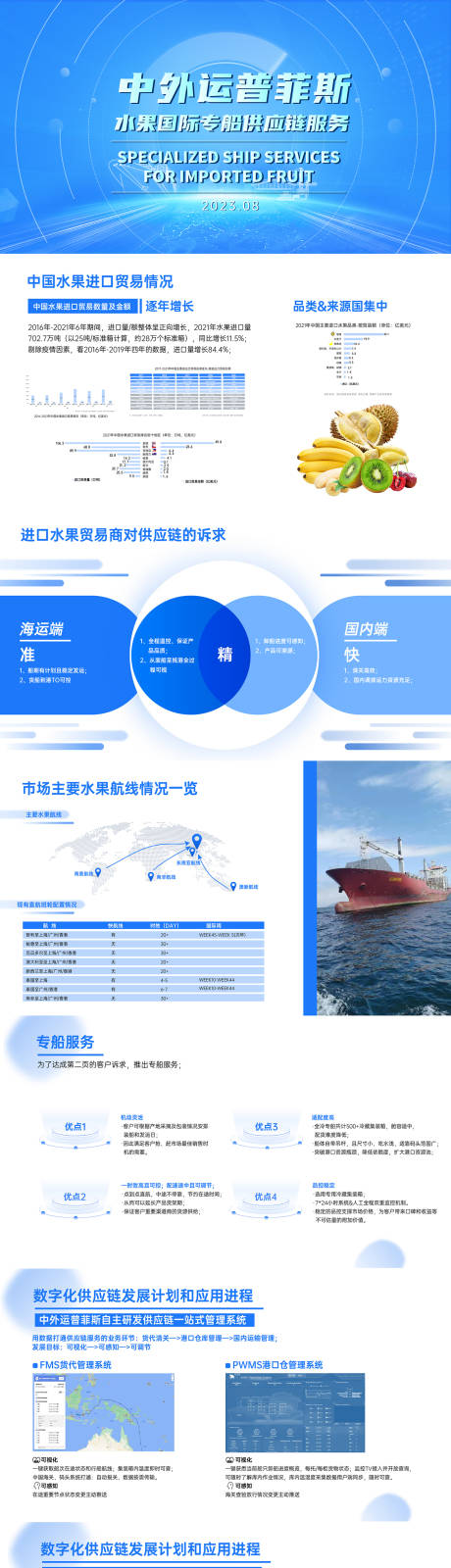 源文件下載【水果國際專船供應(yīng)鏈服務(wù)PPT】編號：50130029293417133