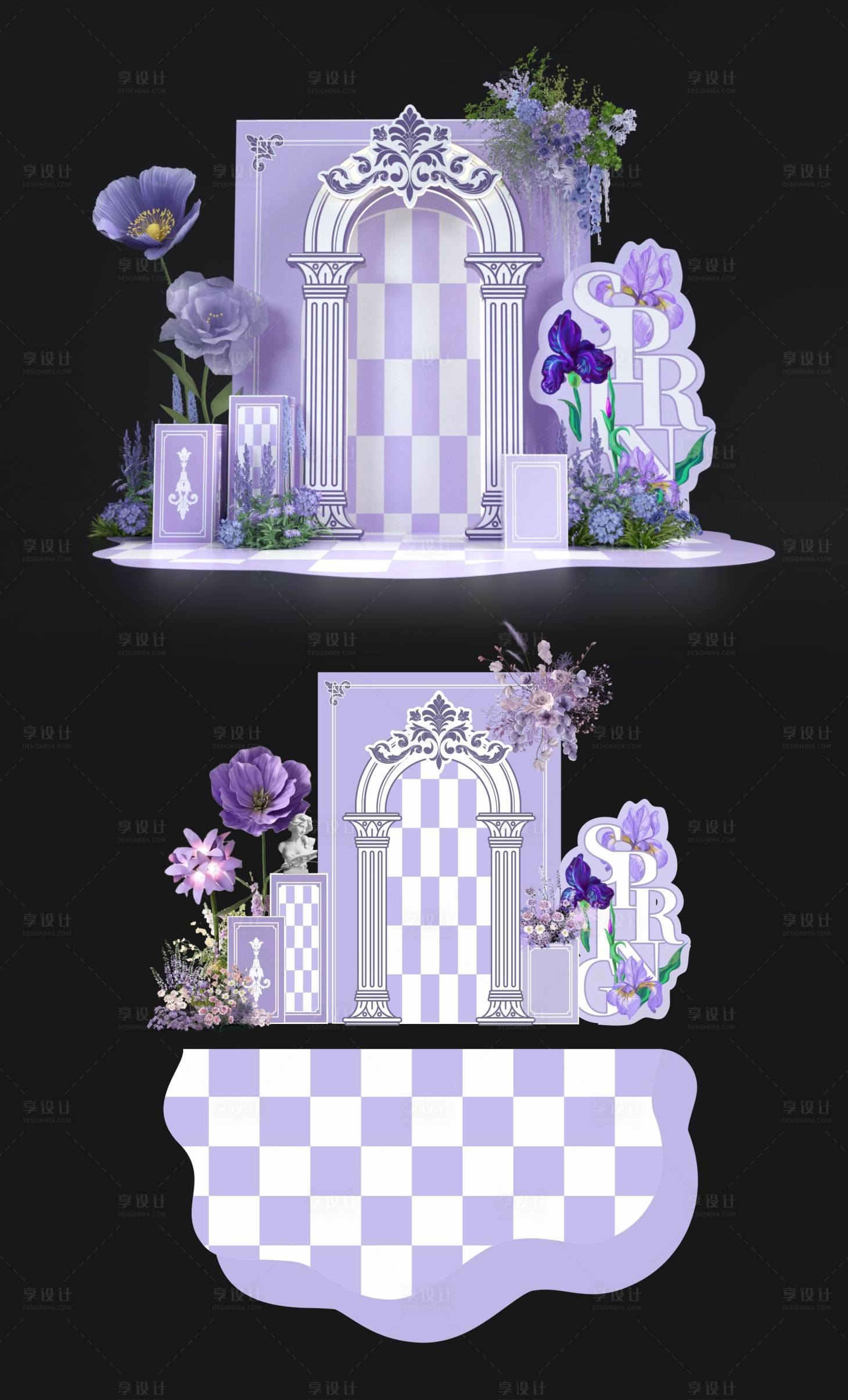 源文件下載【享設(shè)計(jì)】搜索編號(hào)：24160029361141055【浪漫美陳堆頭】