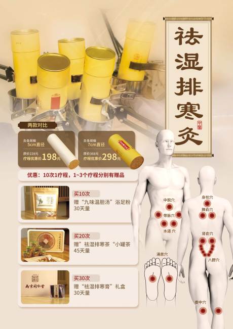 祛湿排寒灸