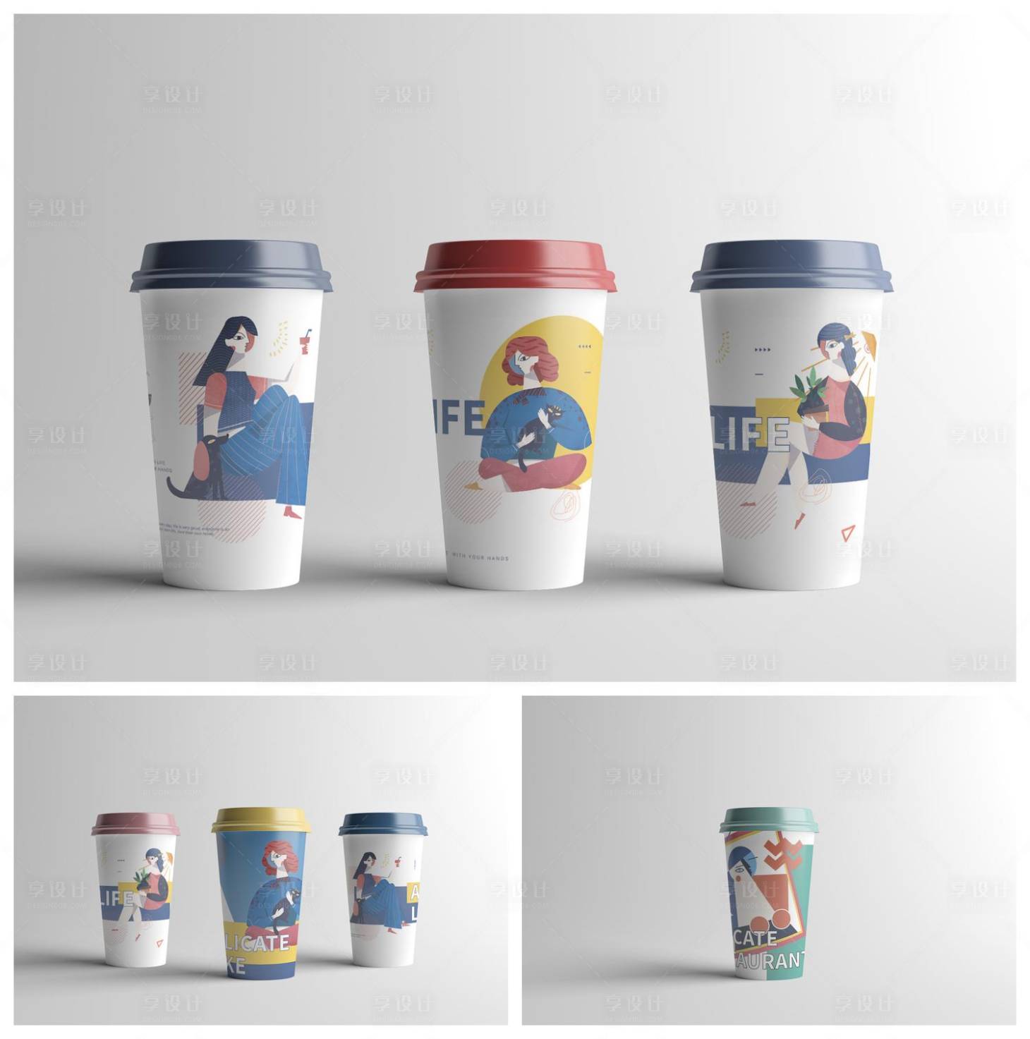 源文件下载【享设计】搜索编号：89630029301704664【杯子奶茶杯咖啡杯样机】