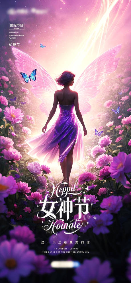 源文件下载【38女神节海报竖版】编号：48390029138996224