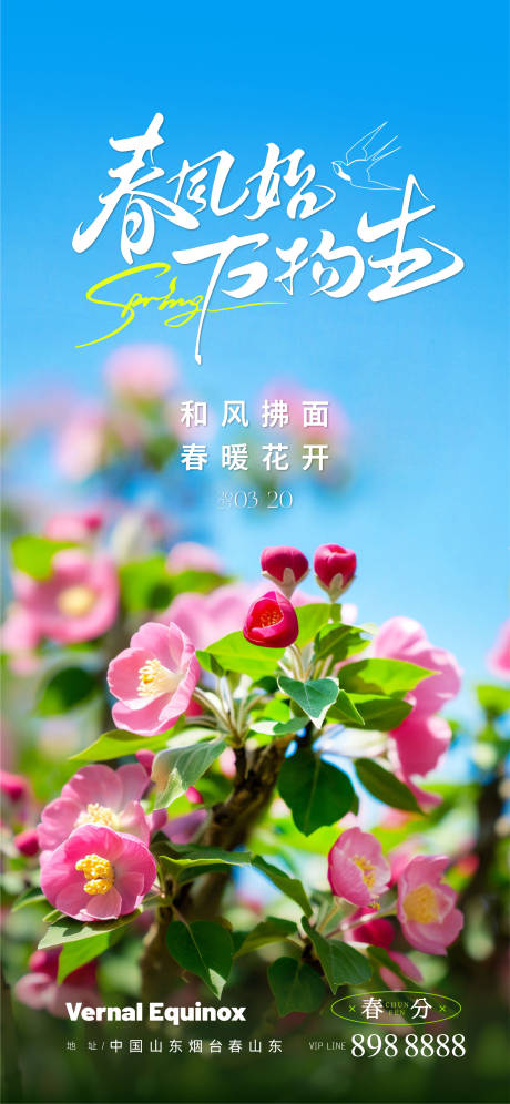 源文件下载【春分节气海报】编号：90670029380965282
