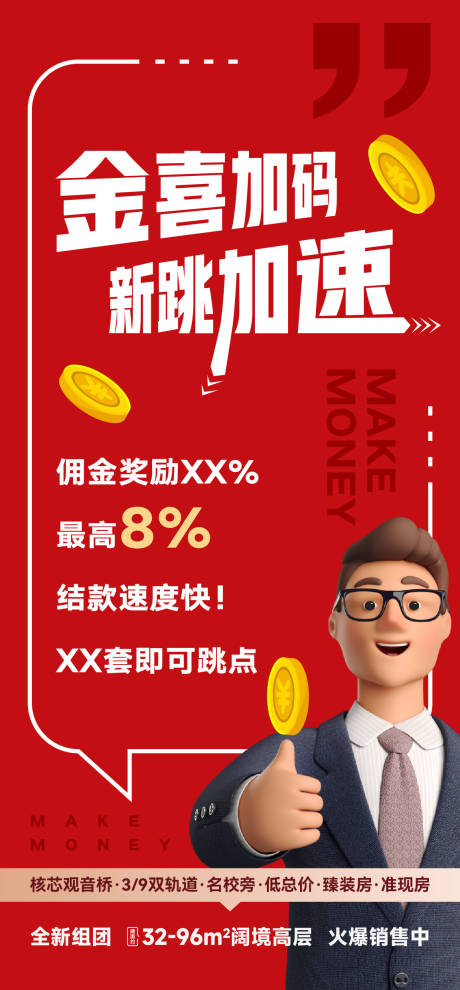 源文件下载【房地产分销宣传海报】编号：79240029622987721