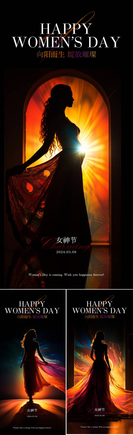 源文件下载【女神节系列海报】编号：98410029116067530