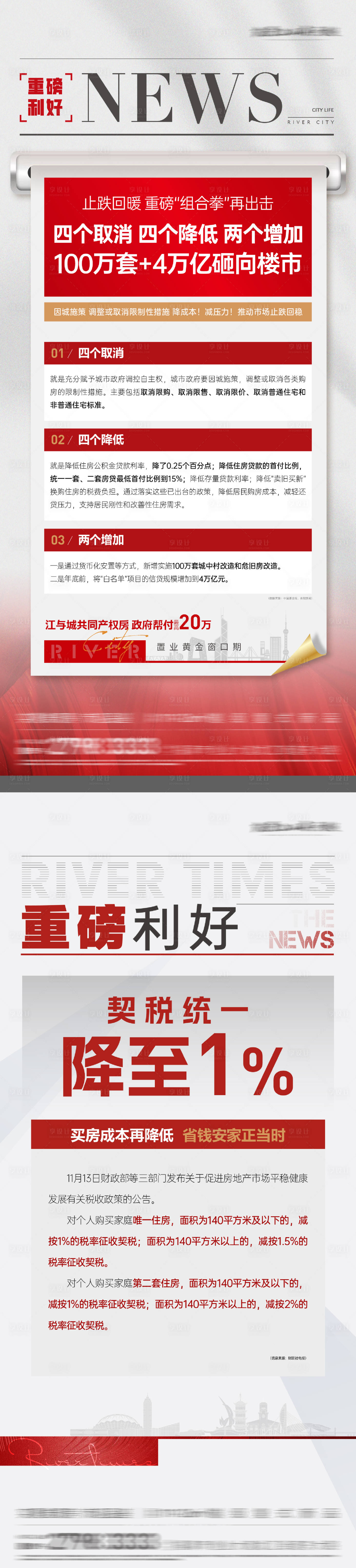 源文件下载【地产利好政策宣传海报】编号：45330029219872187