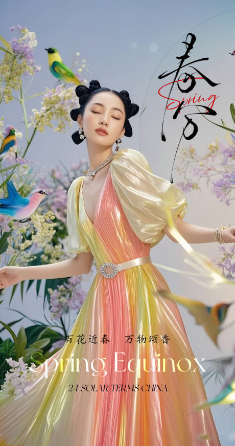 源文件下载【医美春分早安图】编号：90490029506443306