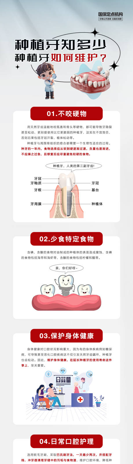 源文件下载【口腔门诊种植牙科普长图海报】编号：69900029786907001