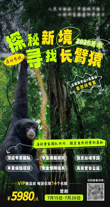 源文件下载【享设计】搜索编号：24520029711274819【无量山科考海报】