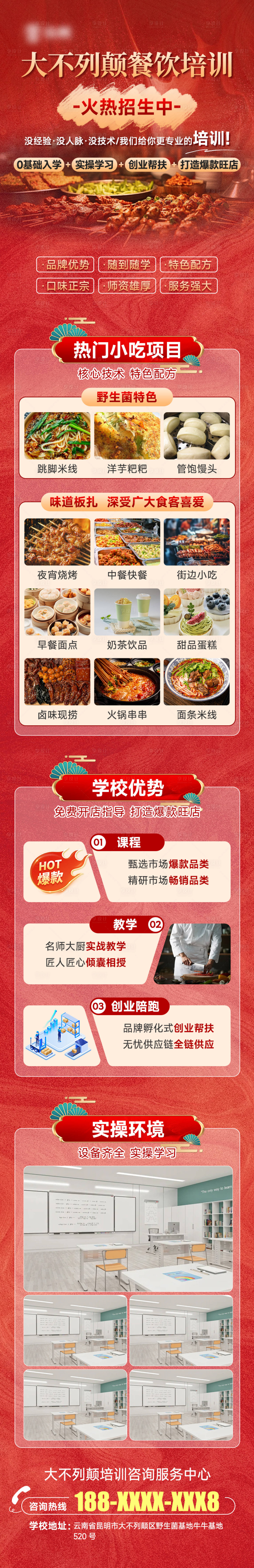 源文件下載【享設計】搜索編號：88780029470692295【餐飲培訓加盟詳情頁】