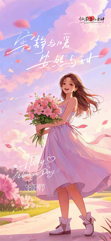 源文件下載【享設計】搜索編號：13670029193272482【女神節海報】
