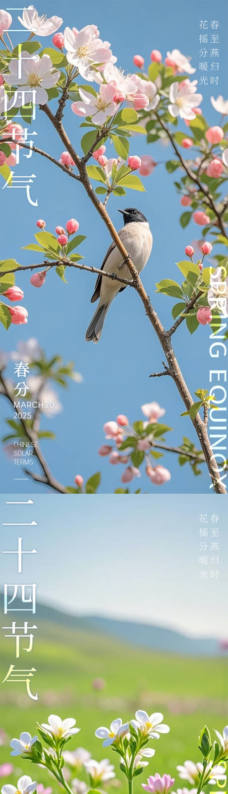 源文件下载【春分节气风景海报】编号：85230029205627294